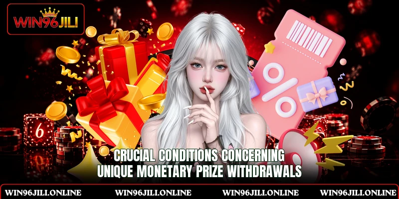 Crucial conditions concerning unique monetary prize withdrawals Crucial conditions concerning unique monetary prize withdrawals