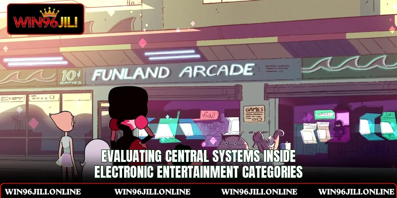 Evaluating central systems inside electronic entertainment categories