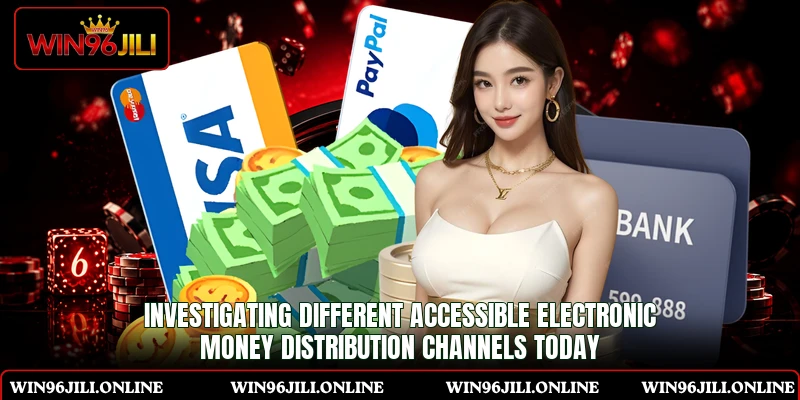 Investigating different accessible electronic money distribution channels today