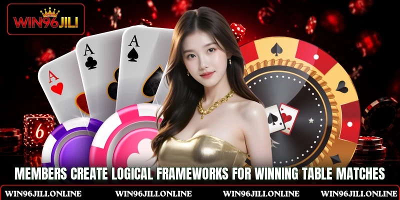 Members create logical frameworks for winning table matches Members create logical frameworks for winning table matches