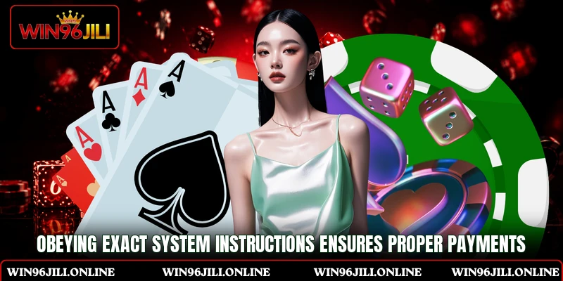 Obeying exact system instructions ensures proper payments