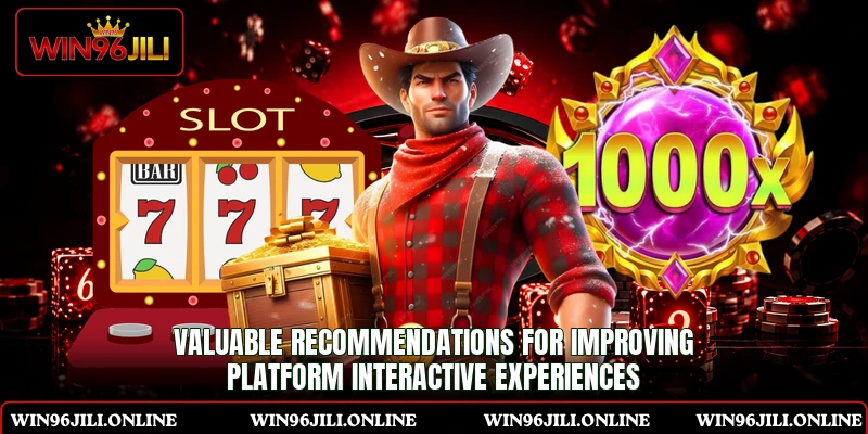 Valuable recommendations for improving platform interactive experiences Valuable recommendations for improving platform interactive experiences
